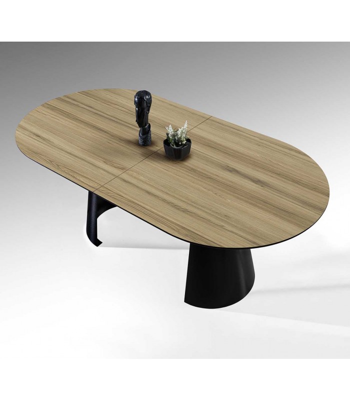 Mesa de jantar extensível CAPRI em madeira Schuller