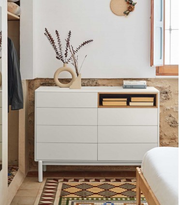 Caixa de design nórdica CORVO Creme