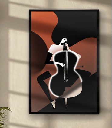 Imagem original com luz LED VIOLONCHELO